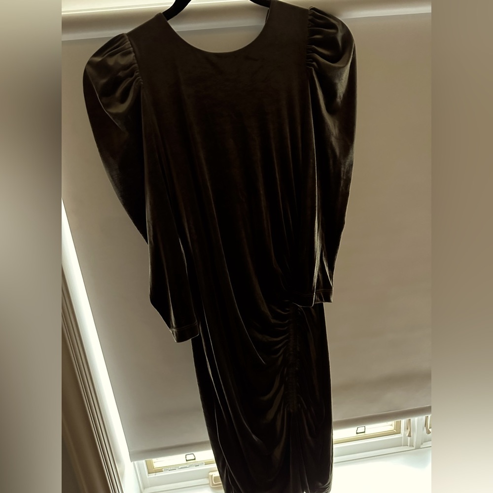 Bailey 44 khaki velvet dress